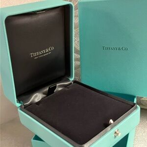 Valentine Tiffany & Co MINT EMPTY display box + necklace case perfect 3.5x4 rare